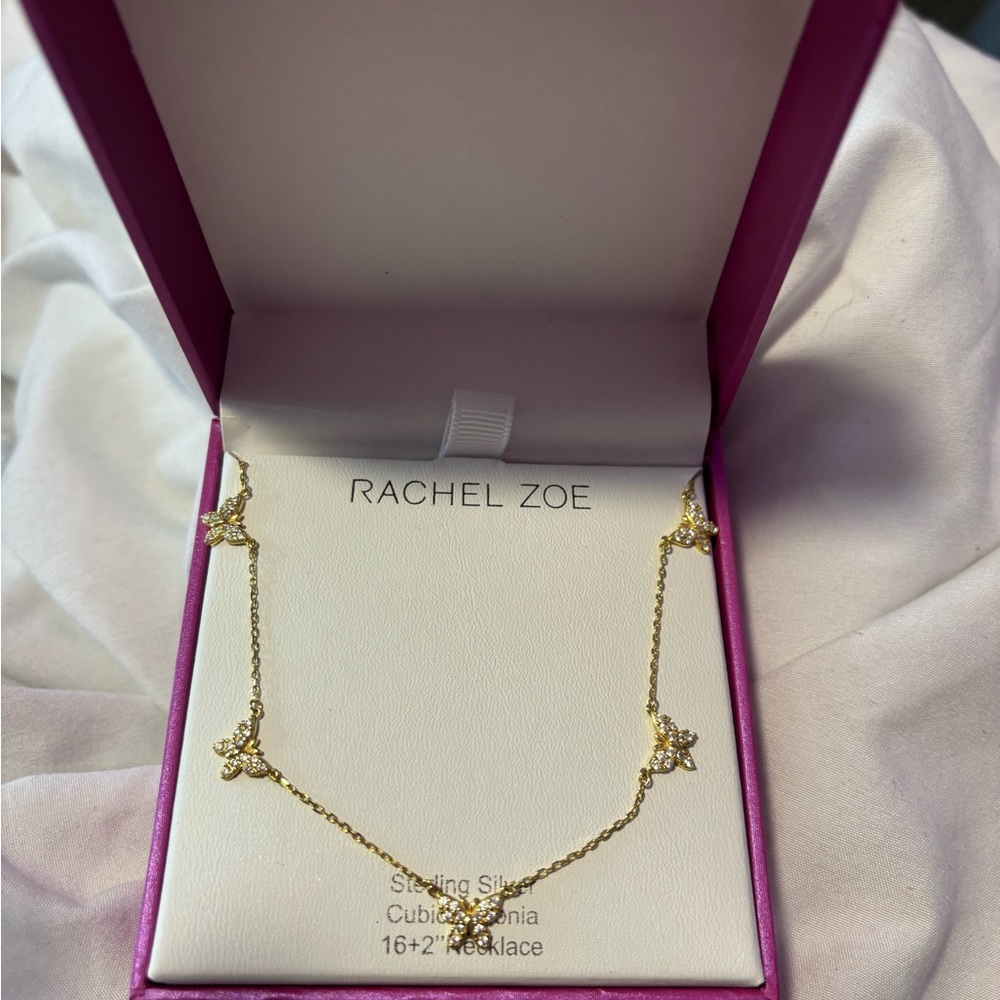 Rachel Zoe Gold Butterfly Accent Necklace